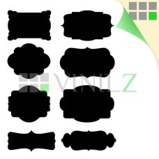 Этикетки для письма мелом (грифельные наклейки, фигурные стикеры, 8 шт) Этикетки для письма мелом (грифельные наклейки, фигурные стикеры, 8 шт)