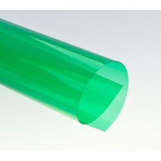 Цветной прозрачный пластик листовой A3, 0.18/0.2мм, ПВХ, зеленый