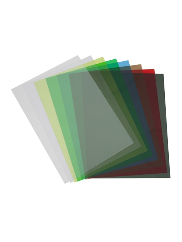 Цветной прозрачный пластик листовой A4, 0.18/0.2мм, ПВХ
