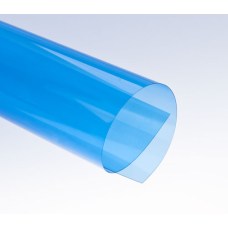 Цветной прозрачный пластик А3, ПВХ, синий