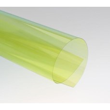 Цветной прозрачный пластик листовой A3, 0.18/0.2мм, ПВХ, желтый