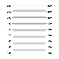 Макет ростомера в векторе (ширина 60 см и 90 см)