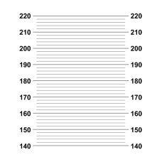 Макет ростомера в векторе (ширина 60 см и 90 см)