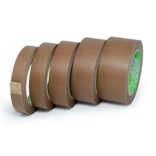 Скотч бумажный крафт 40(+-5) м, декоративная клейкая лента бумажная коричневая